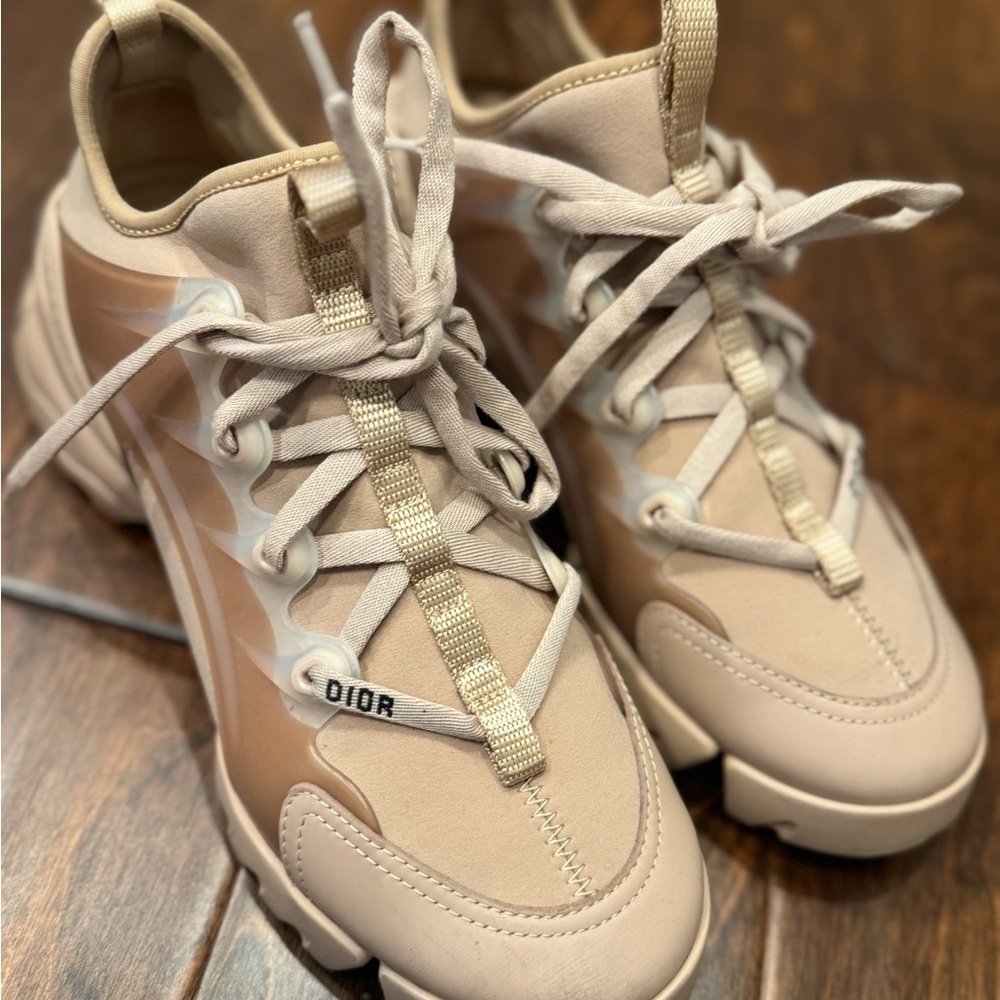 Dior Cream Sneakers Chunky Silhouette Lifestyle Design